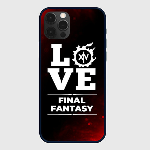 Чехол iPhone 12 Pro Final Fantasy Love Классика / 3D-Черный – фото 1