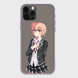 Чехол для iPhone 12 Pro Юи Юигахама OreGairu, цвет: 3D-светло-сиреневый