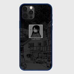 Чехол для iPhone 12 Pro BlackWHITE, цвет: 3D-тёмно-синий