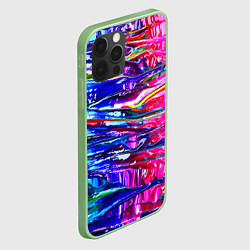 Чехол для iPhone 12 Pro Красочный авангардный паттерн Fashion trend, цвет: 3D-салатовый — фото 2