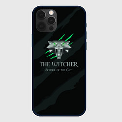 Чехол для iPhone 12 Pro The Witcher School of the Cat, цвет: 3D-черный