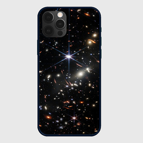 Чехол iPhone 12 Pro Новое изображение ранней вселенной от Джеймса Уэбб / 3D-Черный – фото 1