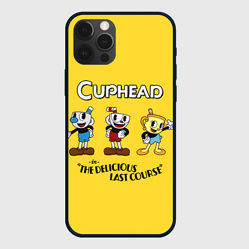 Чехол iPhone 12 Pro Cuphead the delicious last course / 3D-Черный – фото 1