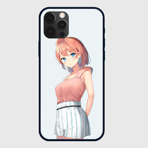 Чехол iPhone 12 Pro Iroha Isshiki OreGairu / 3D-Черный – фото 1