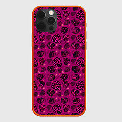 Чехол для iPhone 12 Pro Малиновый рай, цвет: 3D-красный