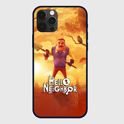 Чехол iPhone 12 Pro Hello Neighbor Привет сосед Сосед с лопатой