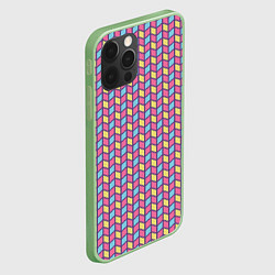 Чехол для iPhone 12 Pro Геометрический паттерн, цвет: 3D-салатовый — фото 2
