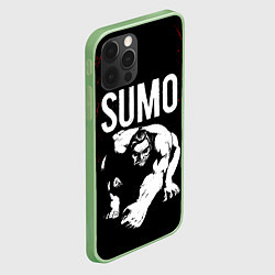 Чехол для iPhone 12 Pro Мощный сумоист, цвет: 3D-салатовый — фото 2