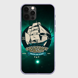 Чехол для iPhone 12 Pro Gold coast pirate - корабль, цвет: 3D-светло-сиреневый