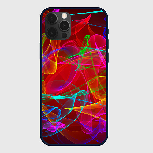 Чехол iPhone 12 Pro Colored smoke / 3D-Черный – фото 1