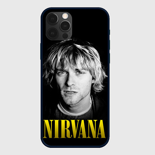 Чехол iPhone 12 Pro Nirvana - Kurt Donald Cobain / 3D-Черный – фото 1