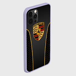 Чехол для iPhone 12 Pro PORSCHE - ГОНОЧНАЯ УНИФОРМА, цвет: 3D-светло-сиреневый — фото 2