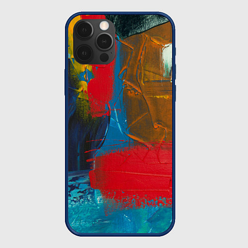 Чехол iPhone 12 Pro Твоя палитра / 3D-Тёмно-синий – фото 1