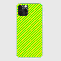 Чехол для iPhone 12 Pro Кислотный зеленый стиль, цвет: 3D-салатовый