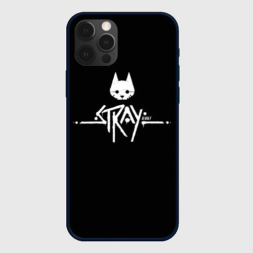 Чехол iPhone 12 Pro Stray night cat / 3D-Черный – фото 1