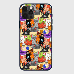 Чехол для iPhone 12 Pro Котики-такие котики, цвет: 3D-черный