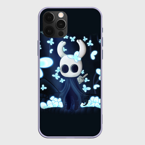 Чехол iPhone 12 Pro Hollow Knight бабочки / 3D-Светло-сиреневый – фото 1