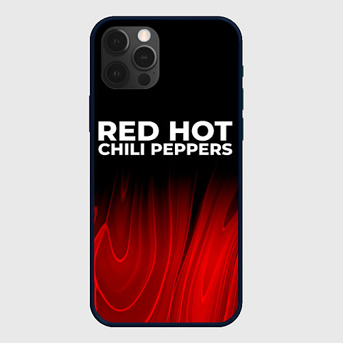 Чехол iPhone 12 Pro Red Hot Chili Peppers red plasma / 3D-Черный – фото 1