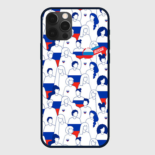 Чехол iPhone 12 Pro Русский народ / 3D-Черный – фото 1