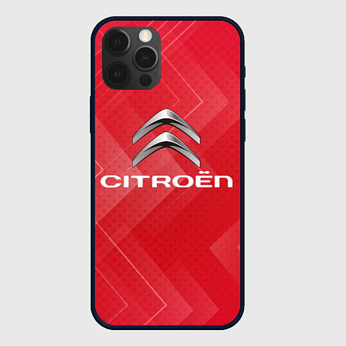 Чехол iPhone 12 Pro Citroёn abstraction / 3D-Черный – фото 1