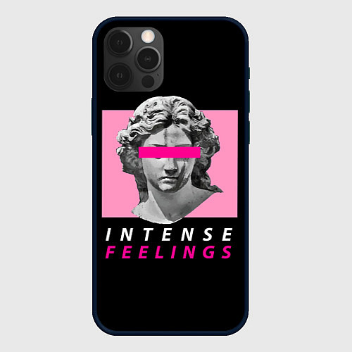 Чехол iPhone 12 Pro Intense Feelings / 3D-Черный – фото 1