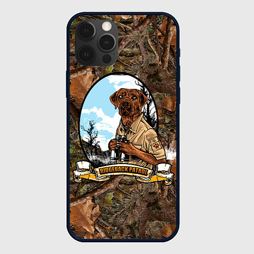 Чехол iPhone 12 Pro Собачий патруль охотник / 3D-Черный – фото 1