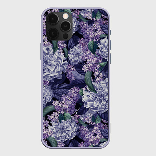 Чехол iPhone 12 Pro Ночная Сирень / 3D-Светло-сиреневый – фото 1