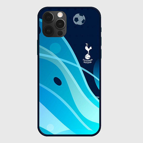 Чехол iPhone 12 Pro Tottenham hotspur Абстракция / 3D-Черный – фото 1