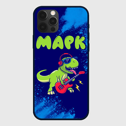Чехол iPhone 12 Pro Марк рокозавр / 3D-Черный – фото 1