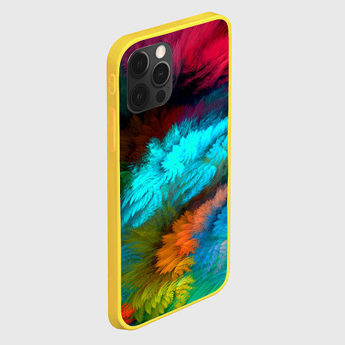 Чехол iPhone 12 Pro Colorful Explosion / 3D-Желтый – фото 2