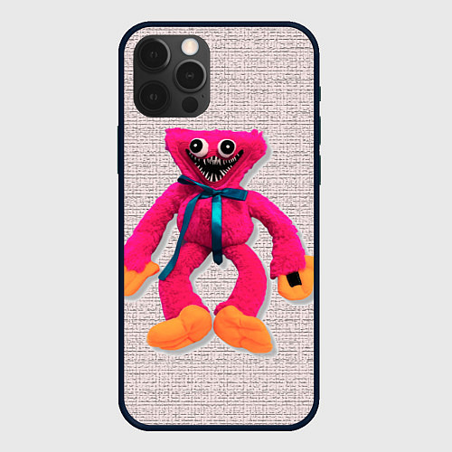 Чехол iPhone 12 Pro Киси Миси объёмная игрушка - Kissy Missy / 3D-Черный – фото 1