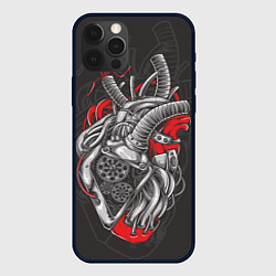 Чехол для iPhone 12 Pro Механическое сердце стимпанк, цвет: 3D-черный