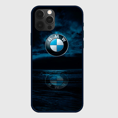 Чехол iPhone 12 Pro BMW marine theme / 3D-Черный – фото 1