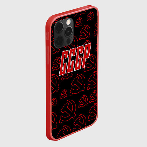 Чехол iPhone 12 Pro Atomic USSR / 3D-Красный – фото 2