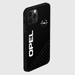 Чехол для iPhone 12 Pro Opel Карбон, цвет: 3D-черный — фото 2