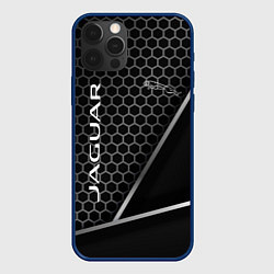 Чехол для iPhone 12 Pro Jagur абстракция соты, цвет: 3D-тёмно-синий
