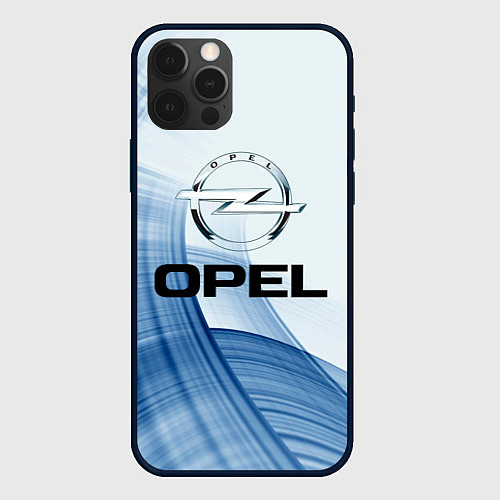 Чехол iPhone 12 Pro Opel - logo / 3D-Черный – фото 1