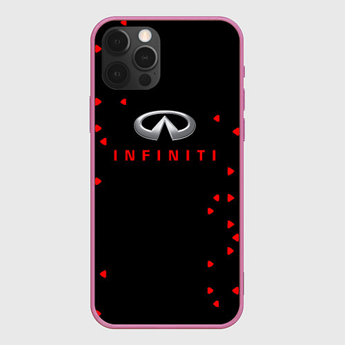 Чехол iPhone 12 Pro Infinity sport / 3D-Малиновый – фото 1