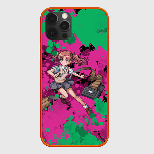 Чехол iPhone 12 Pro Acid Kuroko - Некий научный Рейлган / 3D-Красный – фото 1