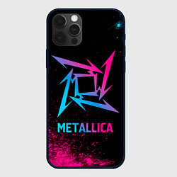 Чехол iPhone 12 Pro Metallica - neon gradient