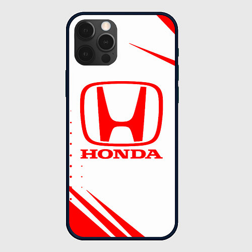 Чехол iPhone 12 Pro Honda - sport / 3D-Черный – фото 1