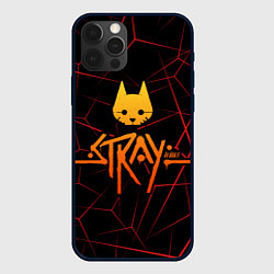 Чехол для iPhone 12 Pro Stray cat игра блуждающий кот, цвет: 3D-черный