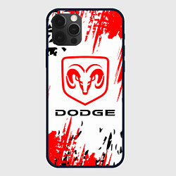 Чехол для iPhone 12 Pro Dodge - краска, цвет: 3D-черный