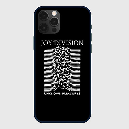 Чехол iPhone 12 Pro Joy Division - unknown pleasures / 3D-Черный – фото 1