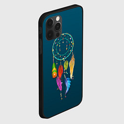 Чехол для iPhone 12 Pro Ловец снов - индейский амулет, цвет: 3D-черный — фото 2
