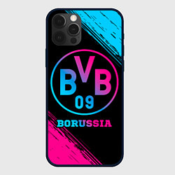 Чехол для iPhone 12 Pro Borussia - neon gradient, цвет: 3D-черный