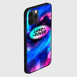 Чехол для iPhone 12 Pro Land Rover неоновый космос, цвет: 3D-черный — фото 2