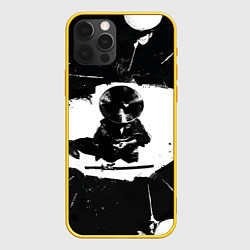 Чехол для iPhone 12 Pro Дзин в окружении, цвет: 3D-желтый
