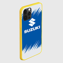 Чехол для iPhone 12 Pro Suzuki - sport, цвет: 3D-желтый — фото 2