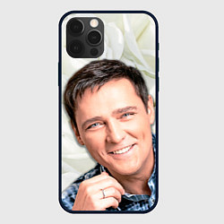 Чехол iPhone 12 Pro Юрий Шатунов на фоне белых роз